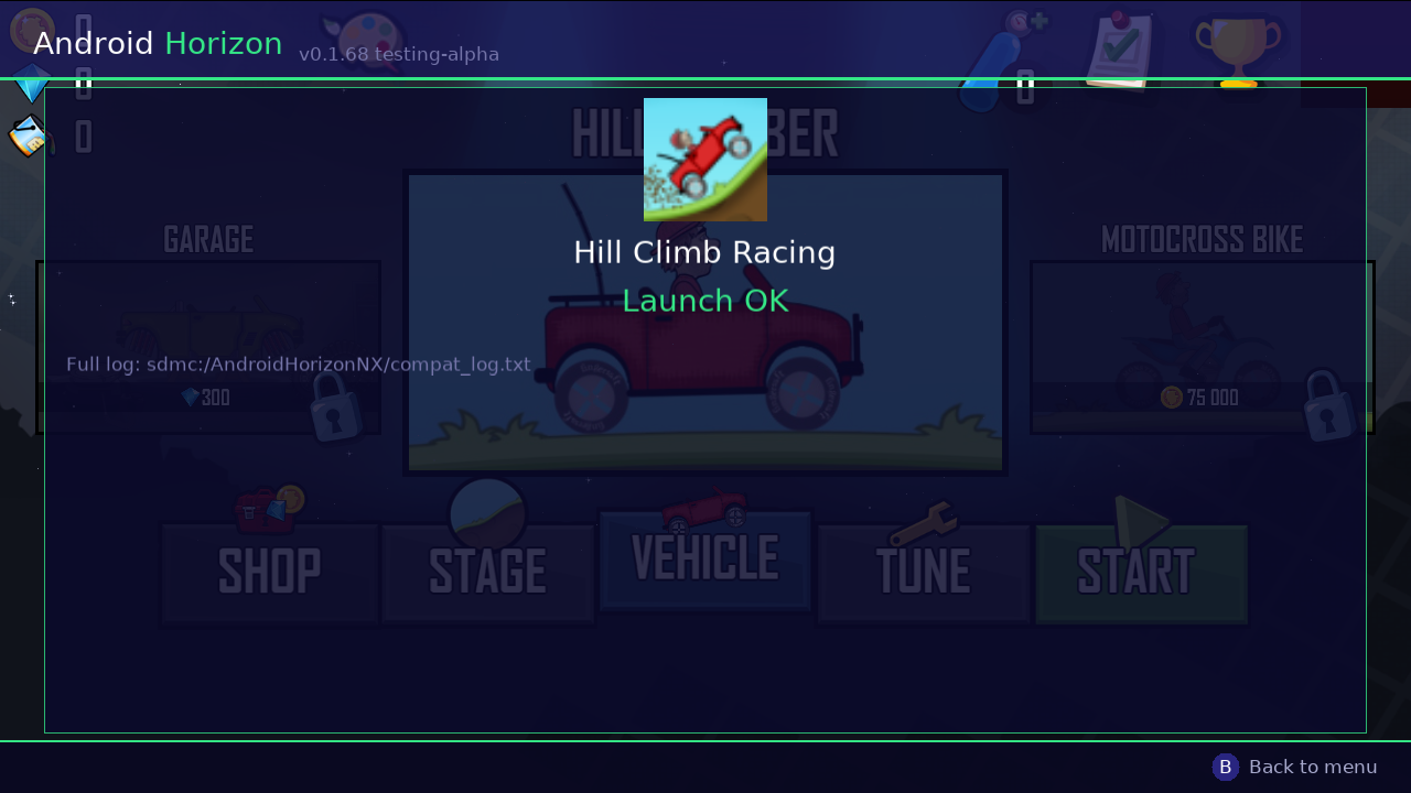 Result screen